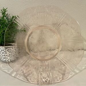🥳BOGO! MacBeth-Evans “American Sweetheart” Pattern Charger Salver-Server Plate.